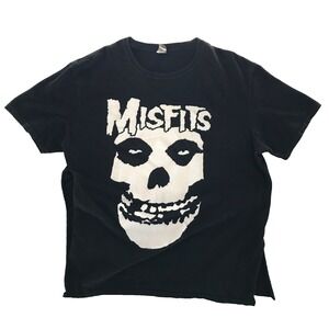 Misfits 2013 Show/Concert Black T-Shirt  Cut on Sides Size XL